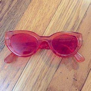 red tinted sunglasses 🍒